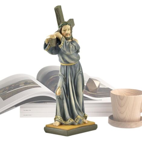 Statue du Christ - modèle d'artisanat religieux en résine - figurine (1/5)
