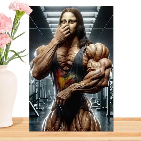 Poster mural - Grande stature musculaire – Poster amusant de pincement de (1/5)