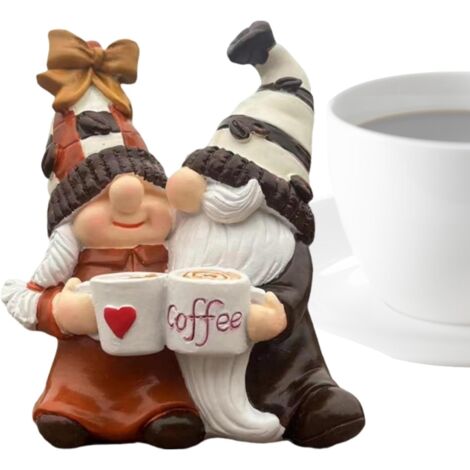 Décorations naines pour la Maison - Figurines de Nains de café - Statue de (1/5)