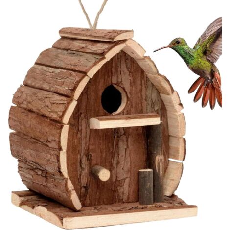 Maisons À Oiseaux - Habitat Aviaire - Abri en Bois Rustique Décoratif pour (1/5)
