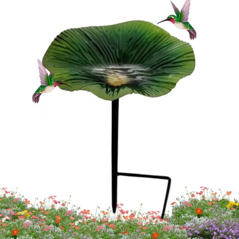 Bain D'oiseau Extérieur - Support De Bain d'oiseaux avec Bol À Nourriture - (1/5)