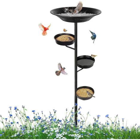 Bain d'oiseaux pour une utilisation en extérieur - Avec piquets de terre - (1/5)