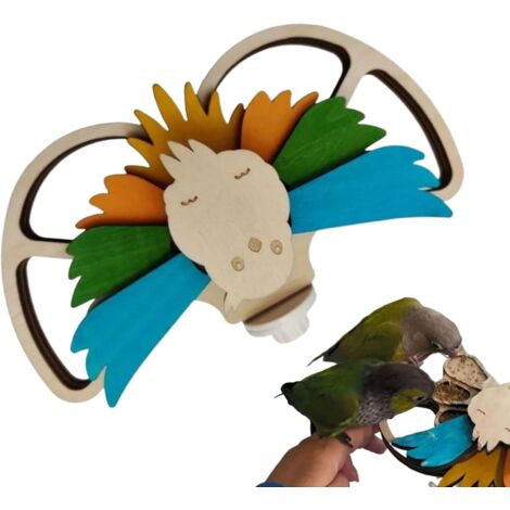 Mangeoire pour oiseaux - nourriture en bois - jeu de recherche créatif - (1/5)
