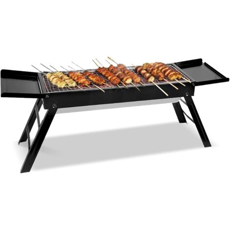 Barbecue au charbon de bois portable pliable - barbecue d'extérieur avec (1/5)