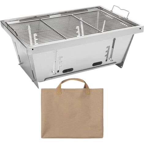 Barbecue d'extérieur - Barbecue pliable pour charbon de bois - Poignées (1/5)