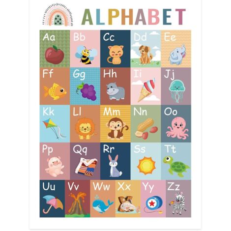 Poster éducatif - Activités d'apprentissage préscolaire - Tableau (1/5)
