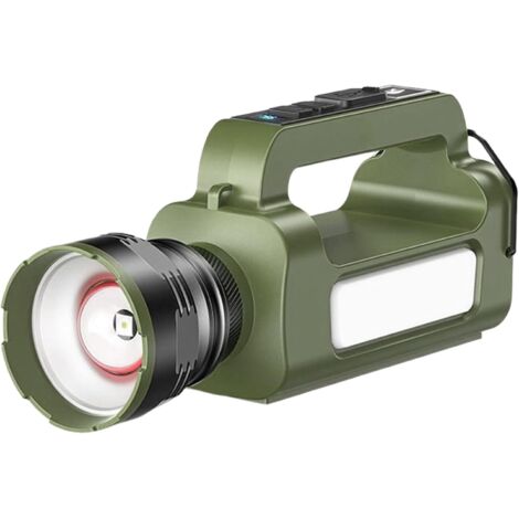 Lampe Torche Solaire - Lanterne de Camping Rechargeable - Projecteur (1/5)