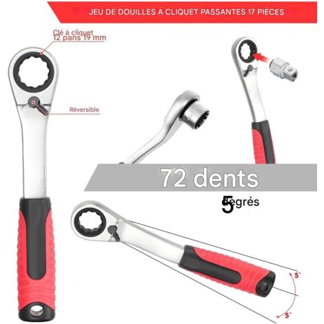 Coffret De 192 Cliquets Et Douilles BGS 2292 – 1/4, 1/2 Et 3/8, 4 à 32 Mm, Chrome Vanadium, Avec Rangement