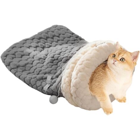 Niche pour Chat - Lit Hiver Chaud en Peluche - Nid Douillet Fermé pour (1/5)