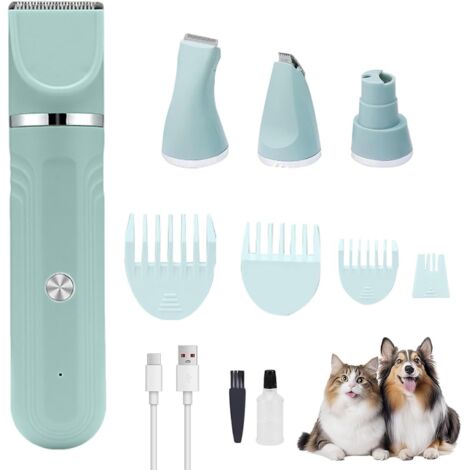 Kit de Toilettage pour Chien - Tondeuse 4 - en - 1 pour Animaux - Outil de (1/5)