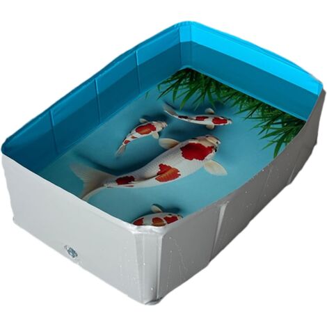 Bassin pour Chien - Piscine de Bain pour Chien en PVC de Forme carrée et