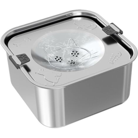 Distributeur d'eau Grand Format pour Chiens - Fontaine À Eau en Acier (1/5)