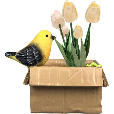 Figurine d'Oiseau - Décor Jardin Terrasse Oiseau Décoratif Dessus Table - (1/5)