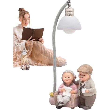 Figurines de Couple Âgé Affectueux - Statue Représentant l'Âge d'or - (1/5)