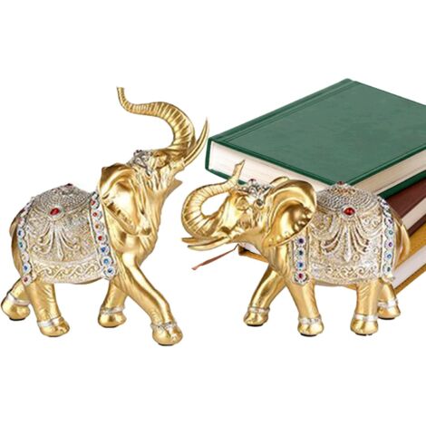 Statue Animale - Figurine d'Éléphant Statue Décorative pour la Maison - (1/5)