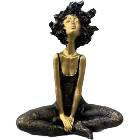 Figurine Fille Décor - Figurines de Bureau Fille Afro Style Moderne - (1/5)