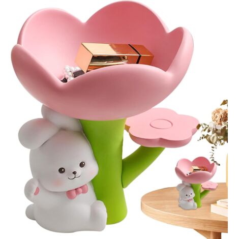 Figurine de Lapin - Ornements De Rangement pour Clés - Bol de Rangement (1/5)