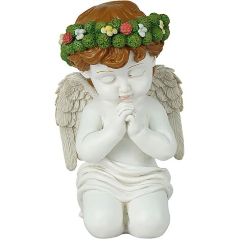 Statue d'ange pour Le Jardin - Statues en Résine Prieuse pour Extérieur - (1/5)