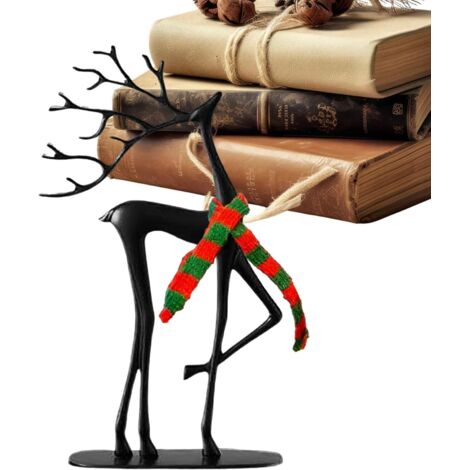 Décoration De Rennes pour Noël - Figurines De Collection Modernes en Résine (1/5)