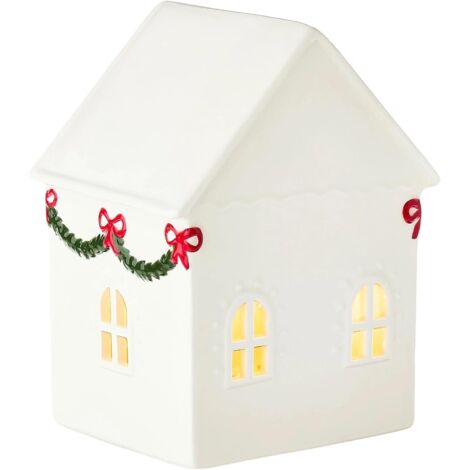 Maisons de Noël Illuminées - Décorations De Fête en Résine - Décorations De (1/5)