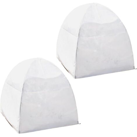 Lot de 2 housses de protection contre le gel pour plantes - 56 x 56 cm - (1/5)
