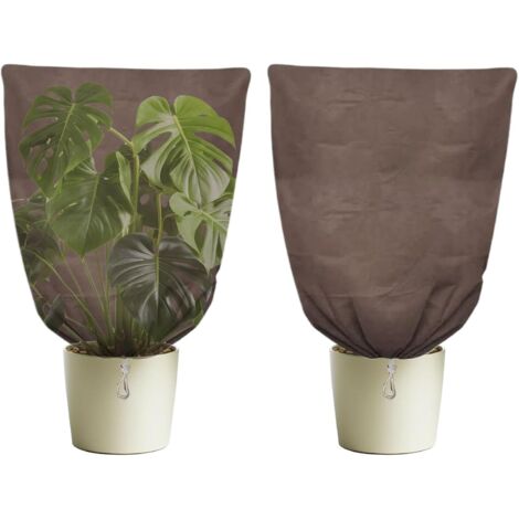 Lot de 2 housses de protection contre le gel pour plantes d'extérieur - (1/5)