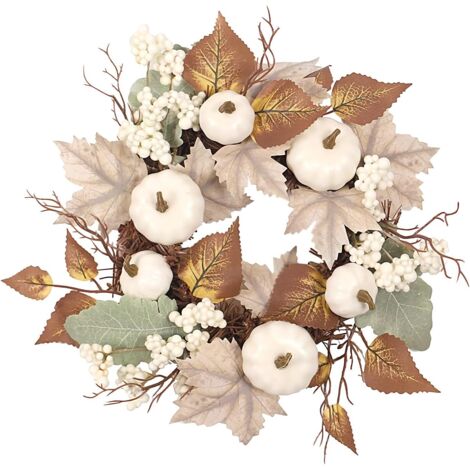 Couronne d'automne Artificielle - Couronne de Porte avec - Guirlande Murale (1/5)