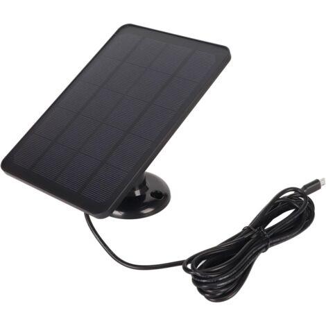 Panneau Solaire pour Caméra de sécurité - Chargeur Solaire étanche 4W pour (1/5)