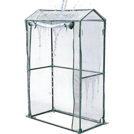Bâche de serre en PVC transparent - respirante - pliable - imperméable - (1/5)