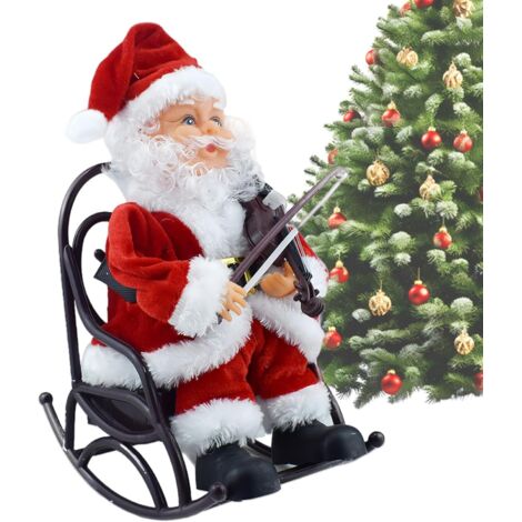 Père Noël Électrique - Décorations de Noël Assises - Jouet de Père Animé (1/5)
