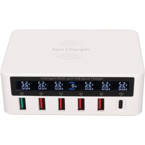 Chargeur USB Multiple - 6 Ports USB 100 W Chargeur de Concentrateur de (1/5)