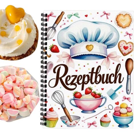 Carnet de Recettes - Livre de Cuisine Relié pour Pâtisserie Maison - Guide (1/5)