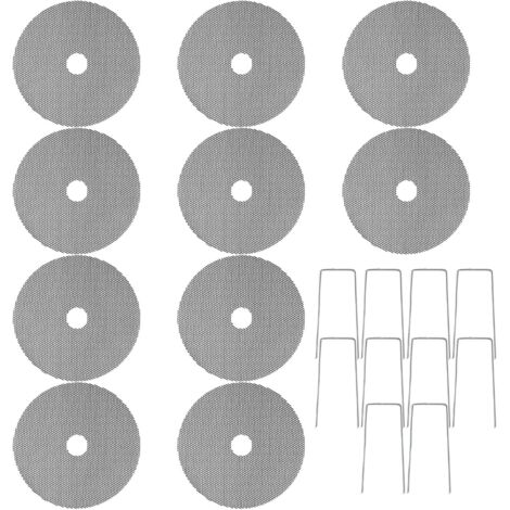 Lot de 10 housses de sol pour plantes - Avec piquets - Pour protéger contre (1/5)