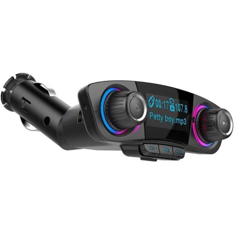 Transmetteur FM Bluetooth - 1 - 3 Pouces Émetteur Autoradio Kit de Voiture (1/5)