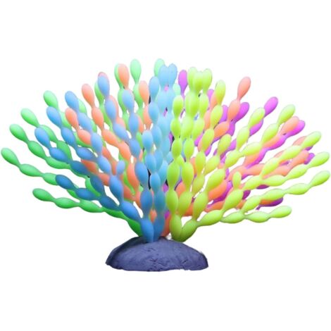 Décoration de corail pour l'aquarium - Silicone dégradé de couleur réaliste (1/5)