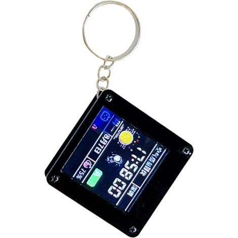 Ornement LCD Décor Électronique - Charme de Sac Compact - Petit Affichage (1/5)