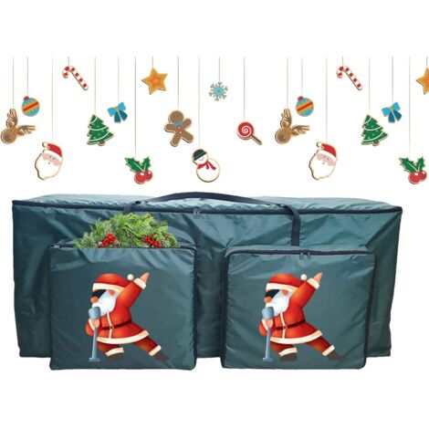 Sac de Rangement pour Sapin de Noël - Poches de Rangement Imperméables avec (1/5)