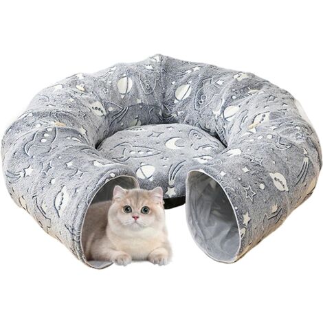 Tunnel Anneau pour Chat - Tunnel Rond avec Coussin Intégré - pour Petits (1/5)