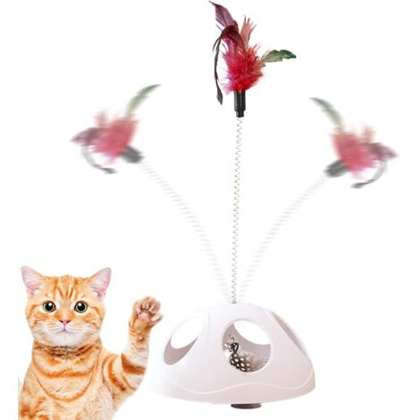 Jouet Canne À Chat - Jouet pour Chat à Ventouse avec Ressort - Accessoires (1/5)