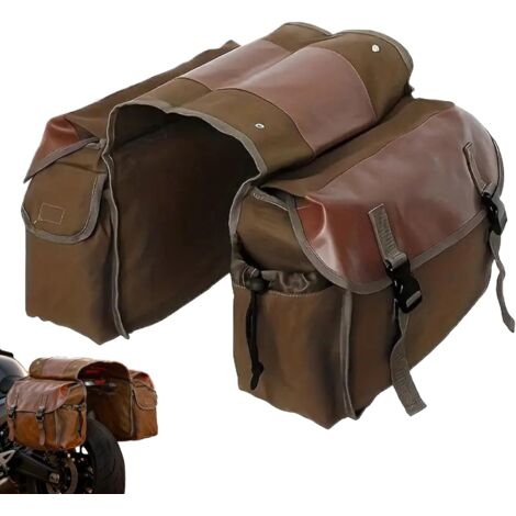 Sacoche De Vélo - Sacoche Imperméable en Toile - Sac À Outils pour Moto - (1/5)