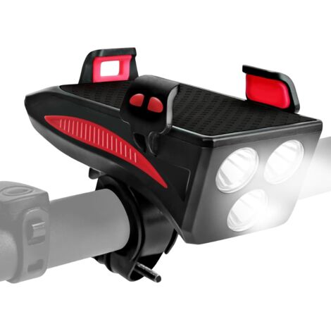 Phare Vélo pour Conduite - Luminaire Puissant Rechargeable USB avec Support (1/5)