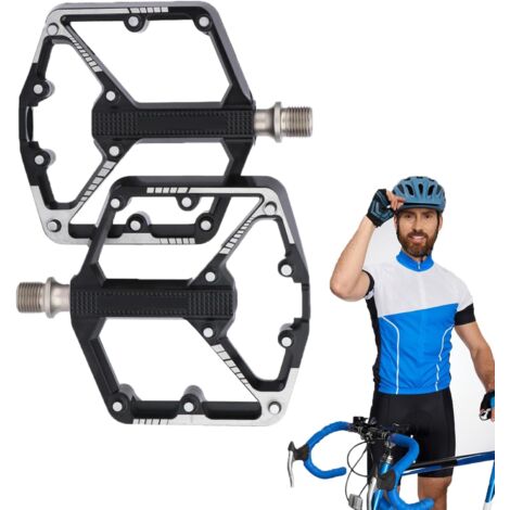 Pedales pour Cyclisme - Pièce De Rechange Plate en D'Aluminium - Pedales De (1/5)