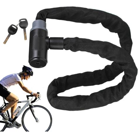 Cadenas à Chaîne pour Vélo - Serrure Renforcée Bicyclette - Fournitures De (1/5)