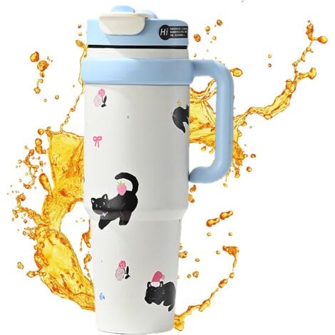 Gourde - Tasse Antifuite Avec Poignée - Bouteille Sport - Pour Café (1/5)