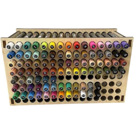 Porte - pinceaux et organisateurs - stylo de peinture en bois - Support de (1/5)