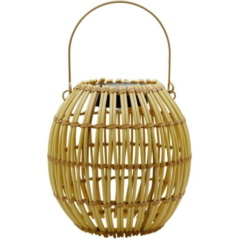 Lanterne Solaire Extérieure - Lumière En Rotin Accrochable Et Résistante (1/5)