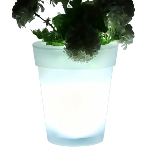 Lampe Pot de Fleurs - Éclairage Extérieur Étanche Résistant Intempéries -