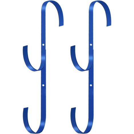 Crochets pour Perches de Piscine - 2 Pièces Support Pour Épuisette Bord De (1/5)