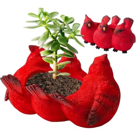 Animal r - Jardinière à Trois Oiseaux pour - Figurines Réalistes Intérieur (1/5)