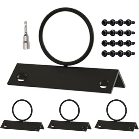 Supports de Corde Annulaire - 4 Pièces Support de Fixation pour la Clôture (1/5)